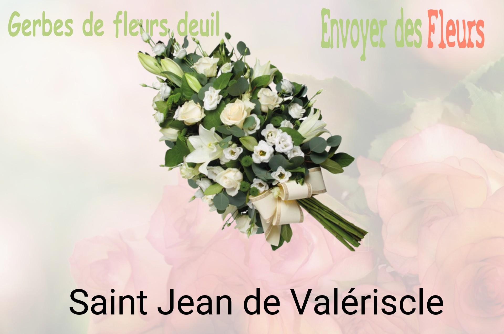 Gerbe de fleurs de deuil livrée à Saint-Jean-de-Valériscle